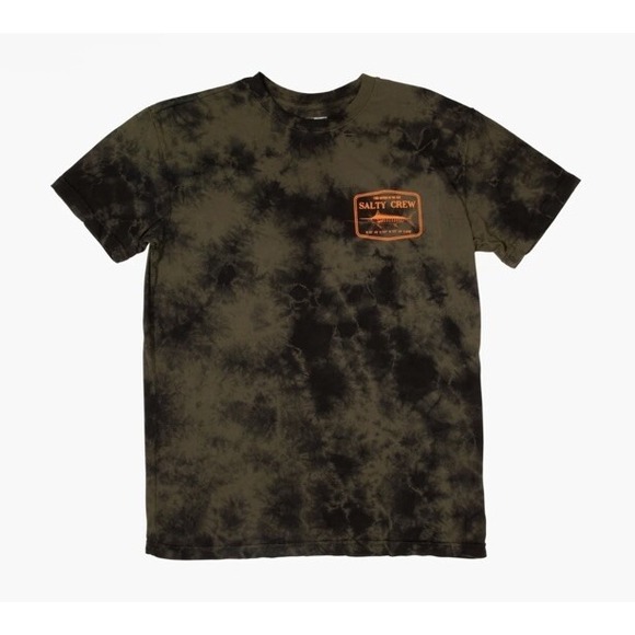 SALTY CREW Men's S/S T-Shirt TIPPET‎ PREMIUM Tie Dye  Black  Medium  LAST ONE - Picture 1 of 2